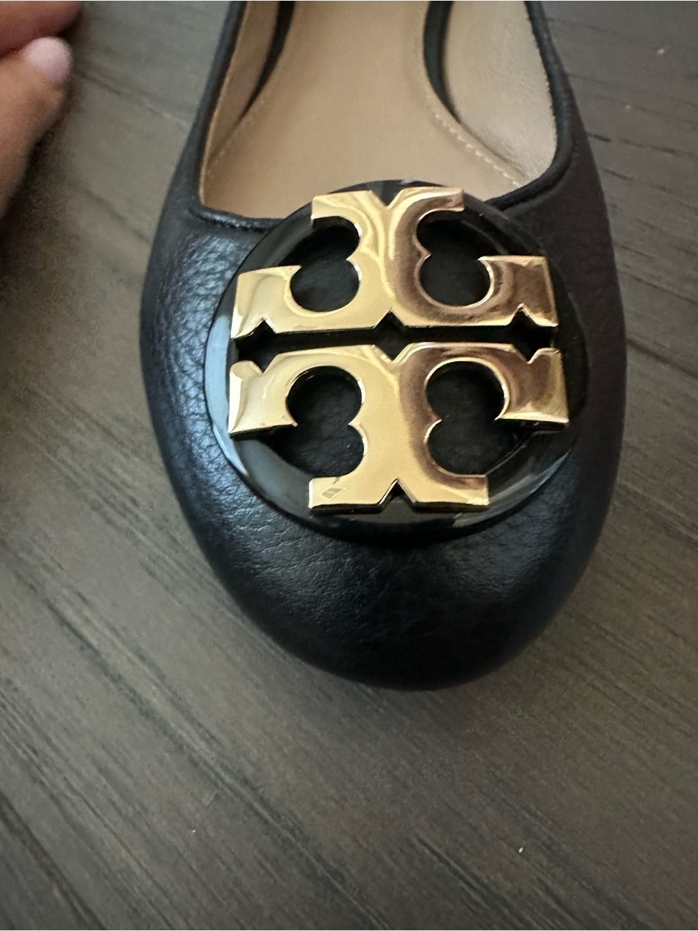 Tory Burch Miller Logo Ballet Flats Tan Size 7 - Picture 2 of 8
